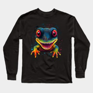 Gecko Smiling Long Sleeve T-Shirt